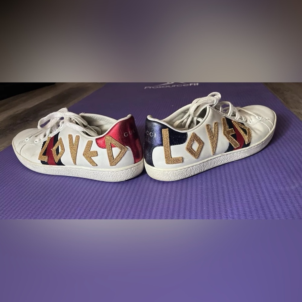 Gucci Loved Sneakers. Very Gently Used. Worn a few times. Size 38.